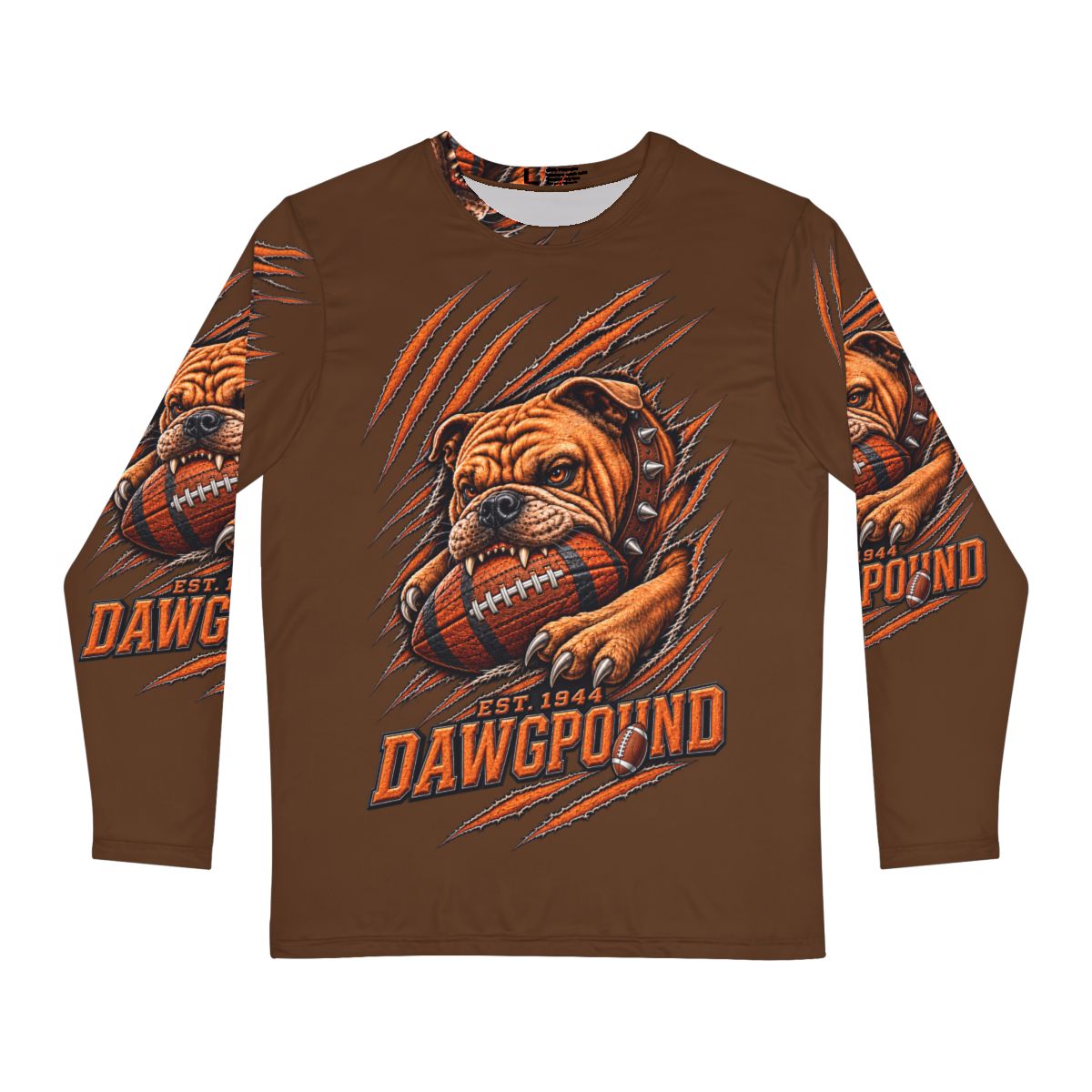 DAWGPOUND CAFE ALLOVER PRINT LONG SLEEVE T-SHIRT
