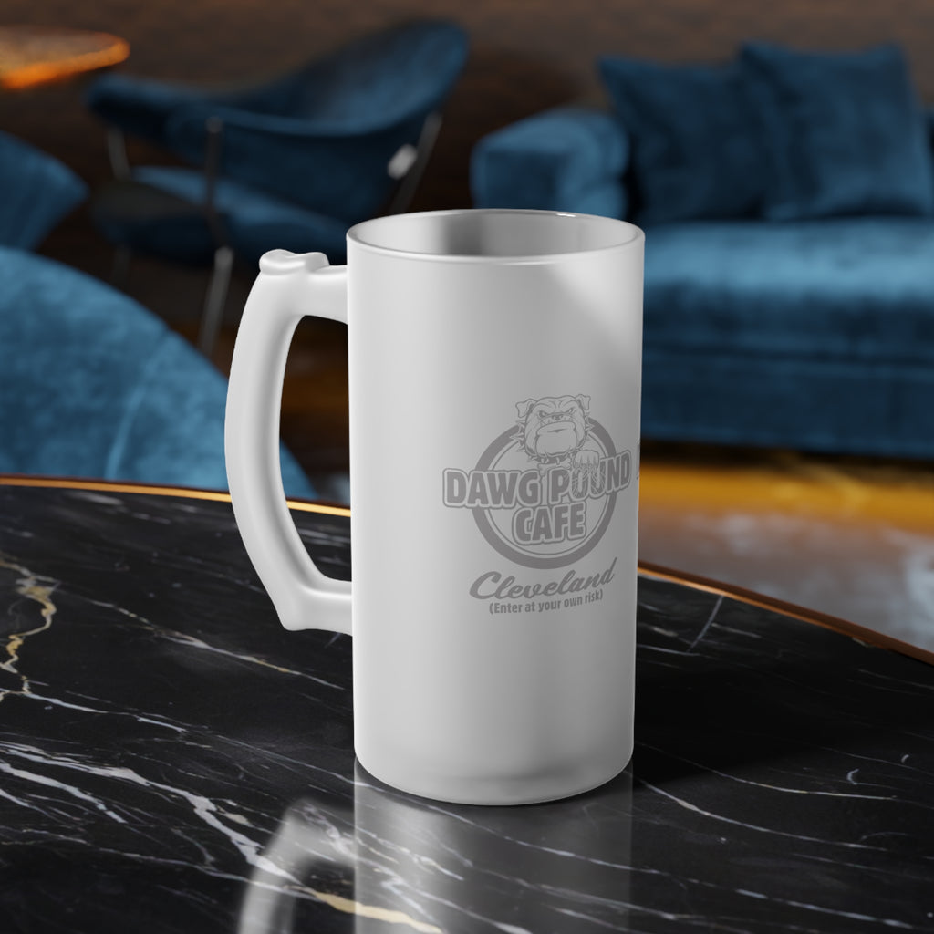 DAWGPOUND CAFE - Frosted Glass Beer Mug