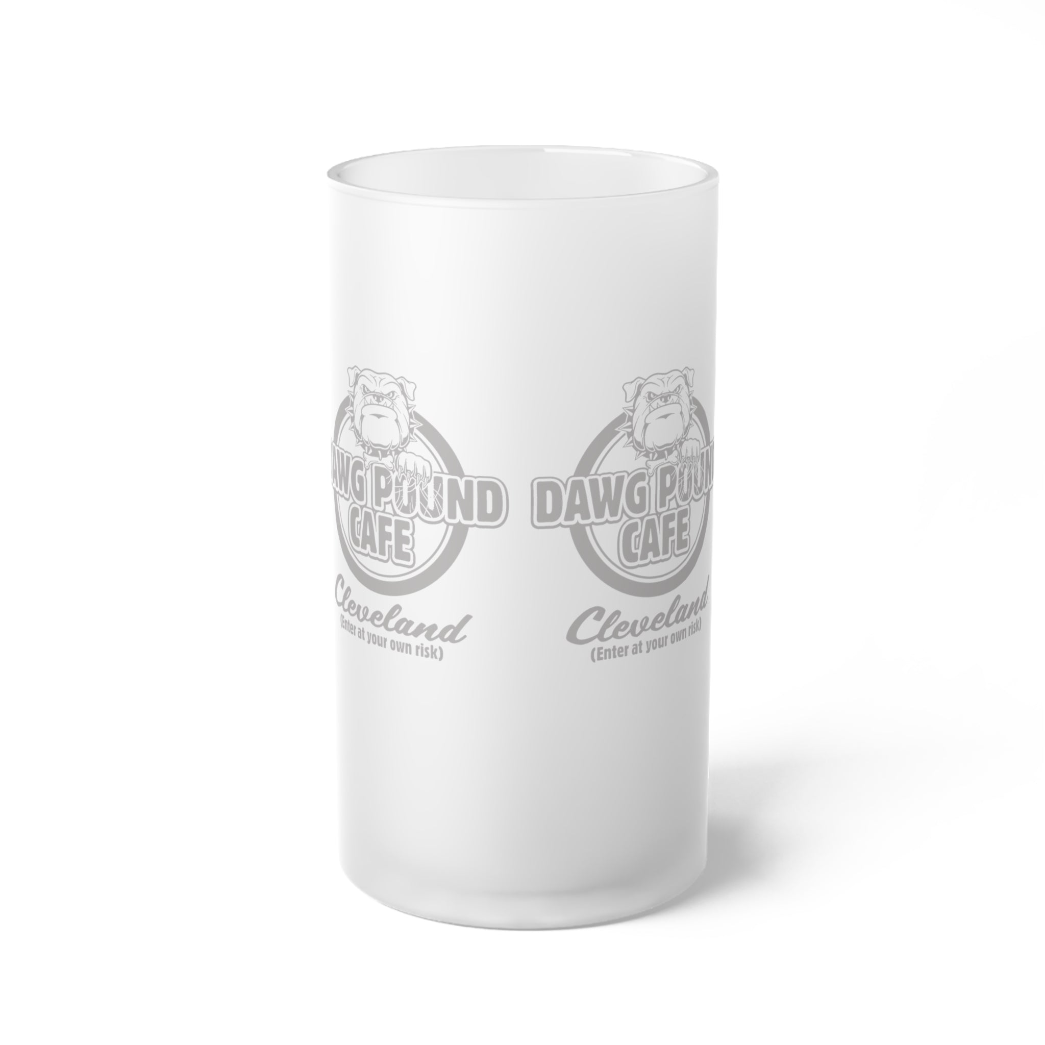 DAWGPOUND CAFE - Frosted Glass Beer Mug